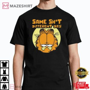 Vintage Garfield Same Shit Different Day T-Shirt