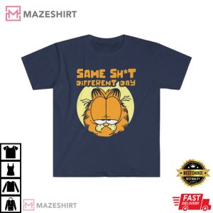 Vintage Garfield Same Shit Different Day T-Shirt