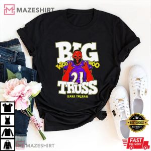 Big Truss Mark Ingram Woo Woo Baltimore Ravens T Shirt 4