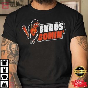 Chaos Comin Baseball T Shirt 3