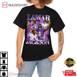 Lamar Jackson Vintage T Shirt 2