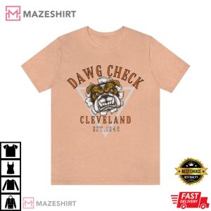 Retro Dawg Check Cleveland Browns T Shirt 4
