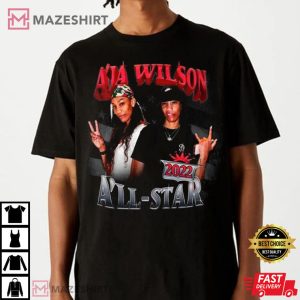 Aja Wilson WNBA 2022 T Shirt 3
