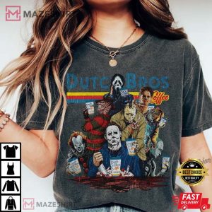 Horror Movies Characters at Dutch Bros Coffee Comfort Colors 1