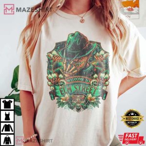 Halloween Freddy Krueger Comfort Colors 1