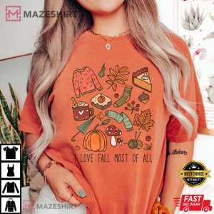 Cute Fall Things Doodles Comfort Colors 2