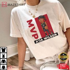 Aja Wilson Vintage Style WNBA T Shirt 1