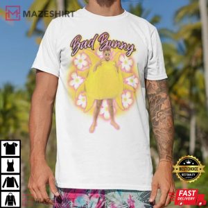 Bad Bunny El Sol Air Brush 90s Style Neverita Vintage Look T Shirt 4