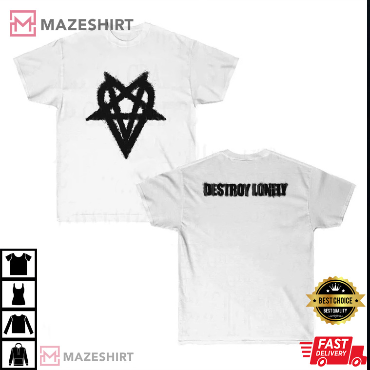 Destroy Lonely Heartagram White T-Shirt Destroy Lonely Heartagram White T-Shirt