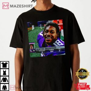 Justin Jefferson Football Vikings T Shirt 4