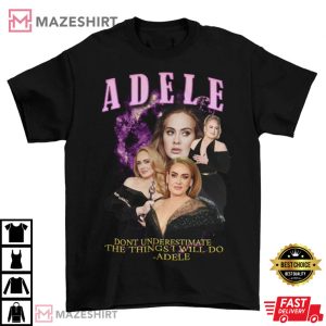 Adele Vintage Birthday Gift Bootleg T Shirt 4