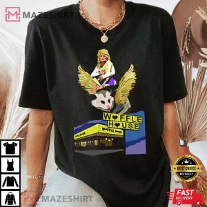 Dolly Parton Riding A Winged Possum T Shirt 1