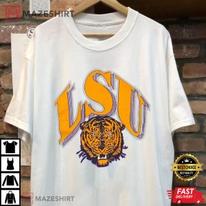 NCAA LSU Tigers Big Logo Style T Shirt 1
