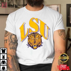 NCAA LSU Tigers Big Logo Style T Shirt 3