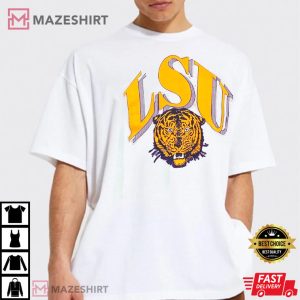 NCAA LSU Tigers Big Logo Style T Shirt 4