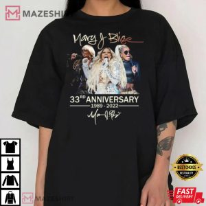 Mary J. Blige 2022 Anniversary Signature T Shirt 2