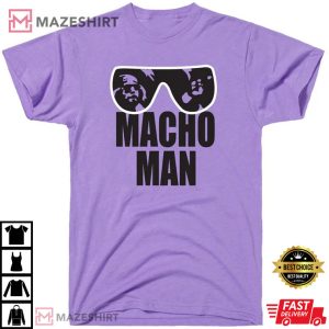 Macho Man Randy Savage Sunglass Hulk Hogan Wrestling Retro T-Shirt