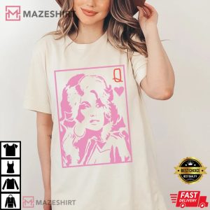 Queen Dolly Parton Pink Dolly T Shirt 4