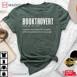 Booktrovert Definition T Shirt 4