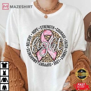 Fighter Breast Cancer Family Cancer T Shirt 1