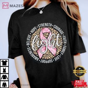 Fighter Breast Cancer Family Cancer T Shirt 4