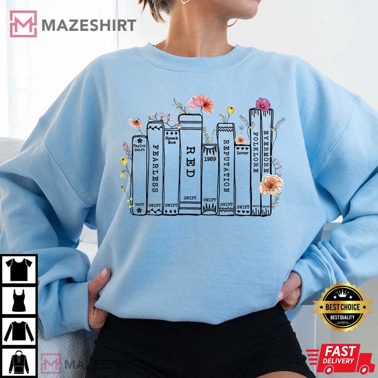 Albums As Books, Taylor Swift T-Shirt Albums As Books, Taylor Swift T-Shirt