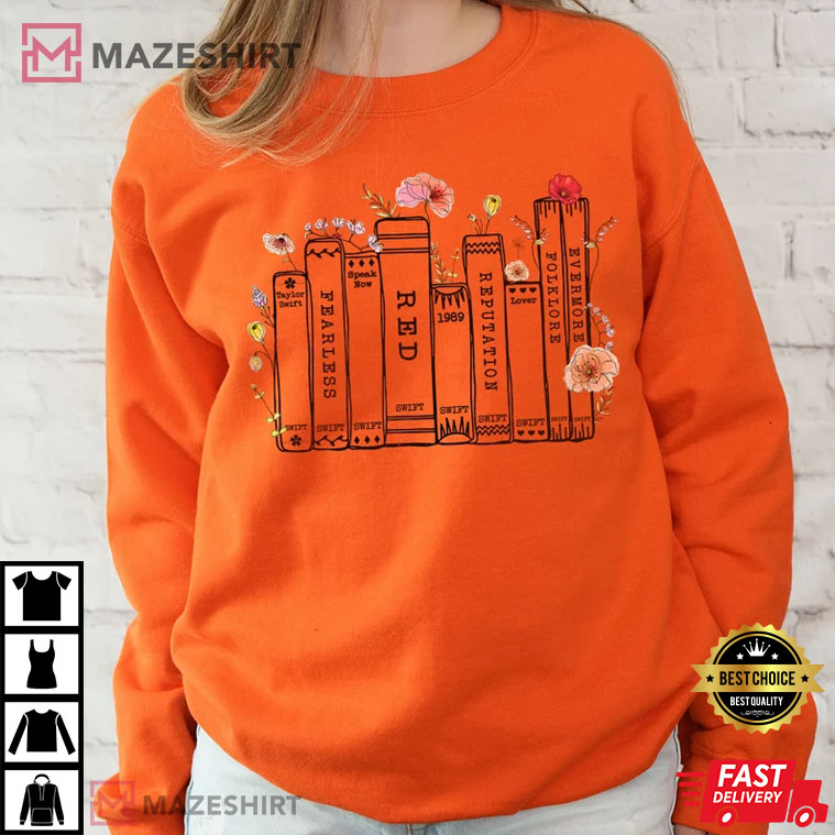 Albums As Books, Taylor Swift T-Shirt Albums As Books, Taylor Swift T-Shirt