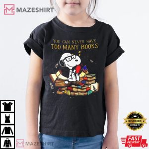 Snoopy Reading Books T Shirt 1