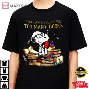 Snoopy Reading Books T Shirt 4