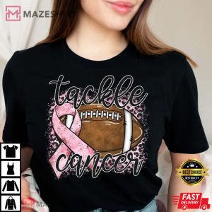 Tackle Breast Cancer T Shirt 1