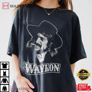 Waylon Jennings Vintage 1984 Concert Tour T Shirt 1