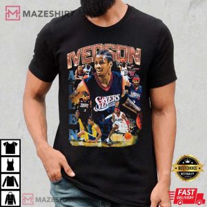 Allen Iverson 90s Inspired Vintage T Shirt 1