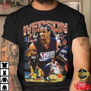 Allen Iverson 90s Inspired Vintage T Shirt 3