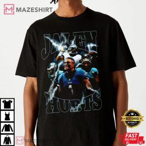Jalen Hurts 90s Style Bootleg Rap T Shirt 1