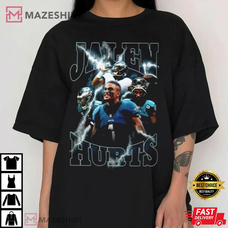 Jalen Hurts 90s Style Bootleg Rap T-Shirt Jalen Hurts 90s Style Bootleg Rap T-Shirt