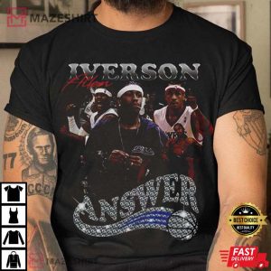 Vintage Allen Iverson The Answer Philadelphia T Shirt 4
