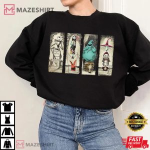 Retro Haunted Mansion The Nightmare Before Christmas Hoodie T Sh