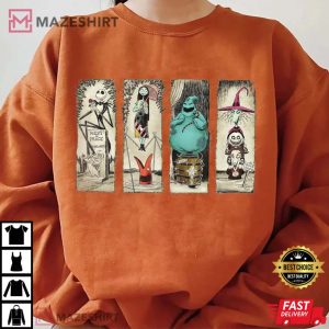 Retro Haunted Mansion The Nightmare Before Christmas Hoodie T Sh 1
