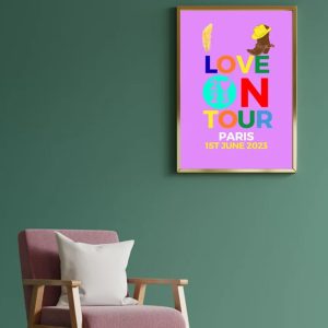 Harry Styles Love On Tour 2023 Merch Poster 2