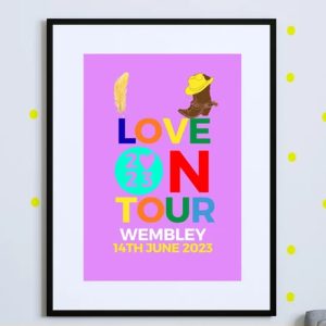 Harry Styles Love On Tour 2023 Merch Poster 4