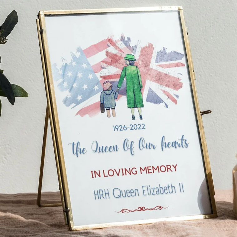 Queen Elizabeth II RIP Quote Grief Memorial Trending Poster Queen Elizabeth II RIP Quote Grief Memorial Trending Poster