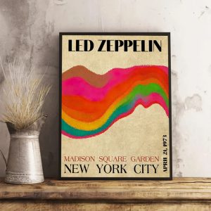 Led Zeppelin Rock Band Madison Square Garden Poster 1