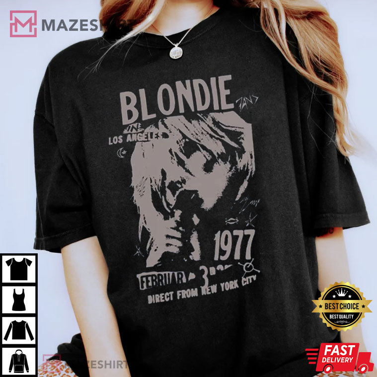 Blondie Debbie Harry 1977 T-Shirt Blondie Debbie Harry 1977 T-Shirt