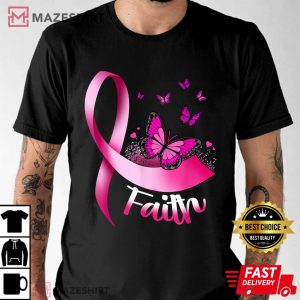 Butterfly Faith Pink Ribbon Cancer Breast Awareness 2