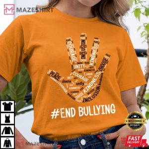 Unity Day Orange Kids 2022 Anti Bullying Love Sign Language T-Shirt