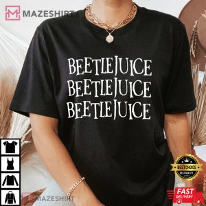 Beetlejuice Beetlejuice Beetlejuice Halloween T-Shirt