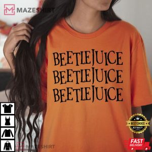 Beetlejuice Beetlejuice Beetlejuice Halloween T-Shirt