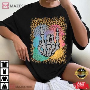 Skeleton Hand Leopard Watercolor Bones Halloween 4