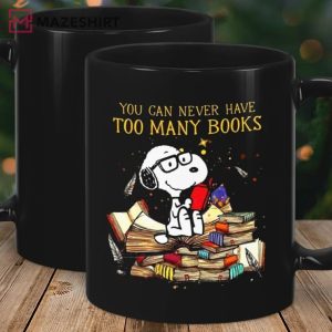 Snoopy Reading Books Mug