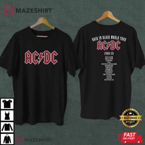 AC/DC Back In Black Album T-Shirt